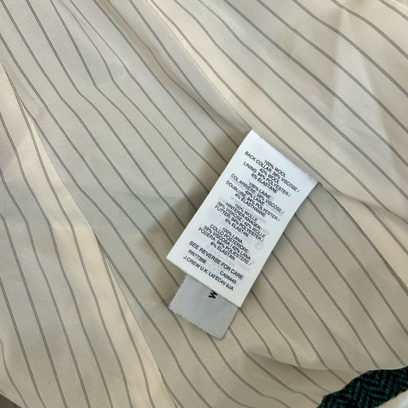 💚 J. Crew Teal Herringbone Blazer - Picture 6 of 11